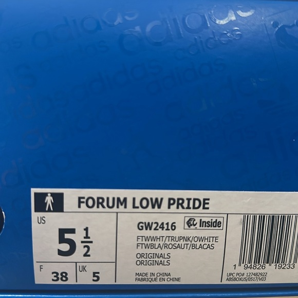 Adidas Forum Low Top Size Men's 5.5 = Women's 7.5 -  NIB - Picture 4 of 7